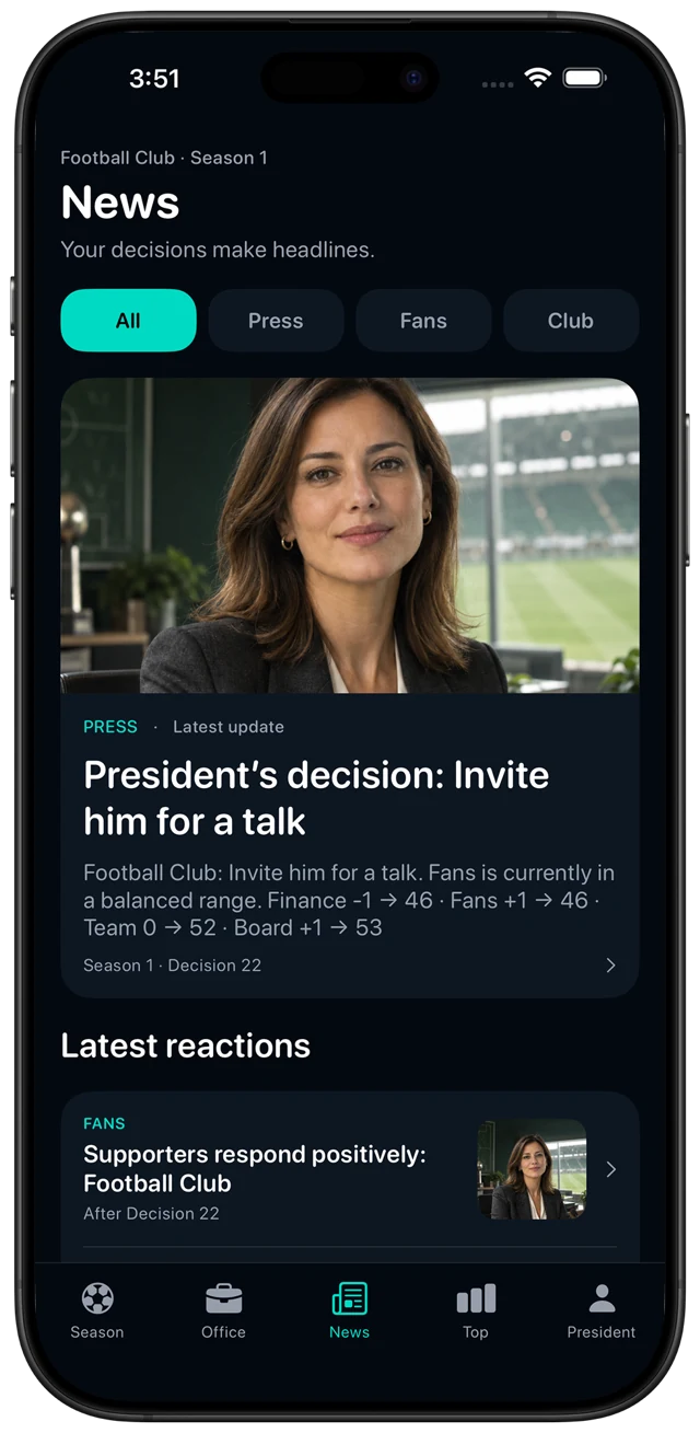 Vos décisions font l’actualité